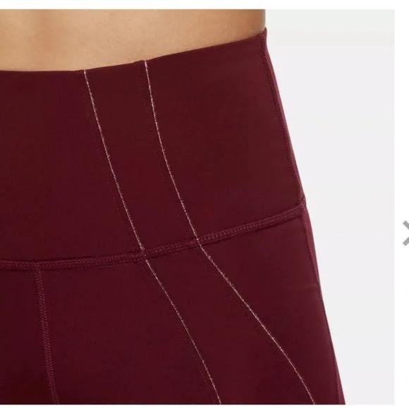 NWT Nike Women's Yoga 7/8 Lurex Tights - Picture 4 of 4